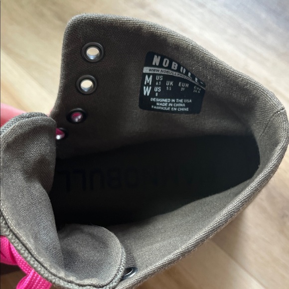 NOBULL Canvas Trainer High Ivy‎ Black Gum Sole Women’s 8 (Men’s 6.5) EUC - Picture 7 of 9
